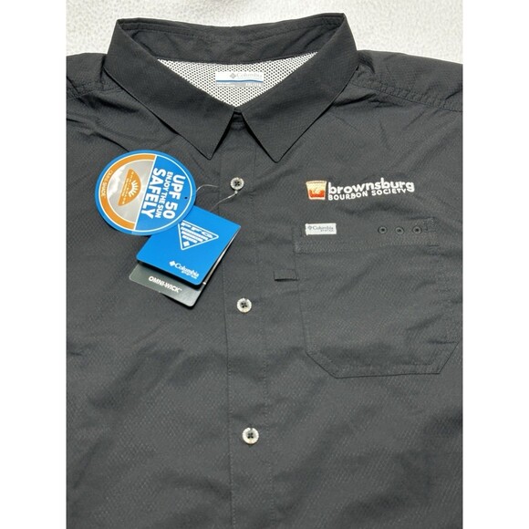 Columbia PFG Omni-Shade Shirt Men's Size XXL 2XL NWT Brownsburg Bourbon Society - Picture 1 of 11